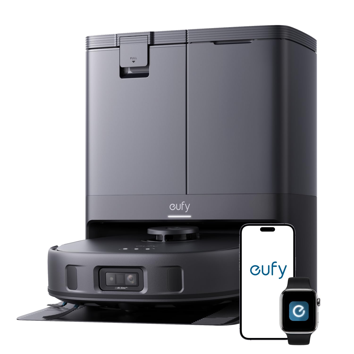 eufy X10 Pro Omni Robot Vacuum Cleaner With Mop, Incredible Suction, Dual Mops with 12 mm Auto-Lift and Carpet Detection