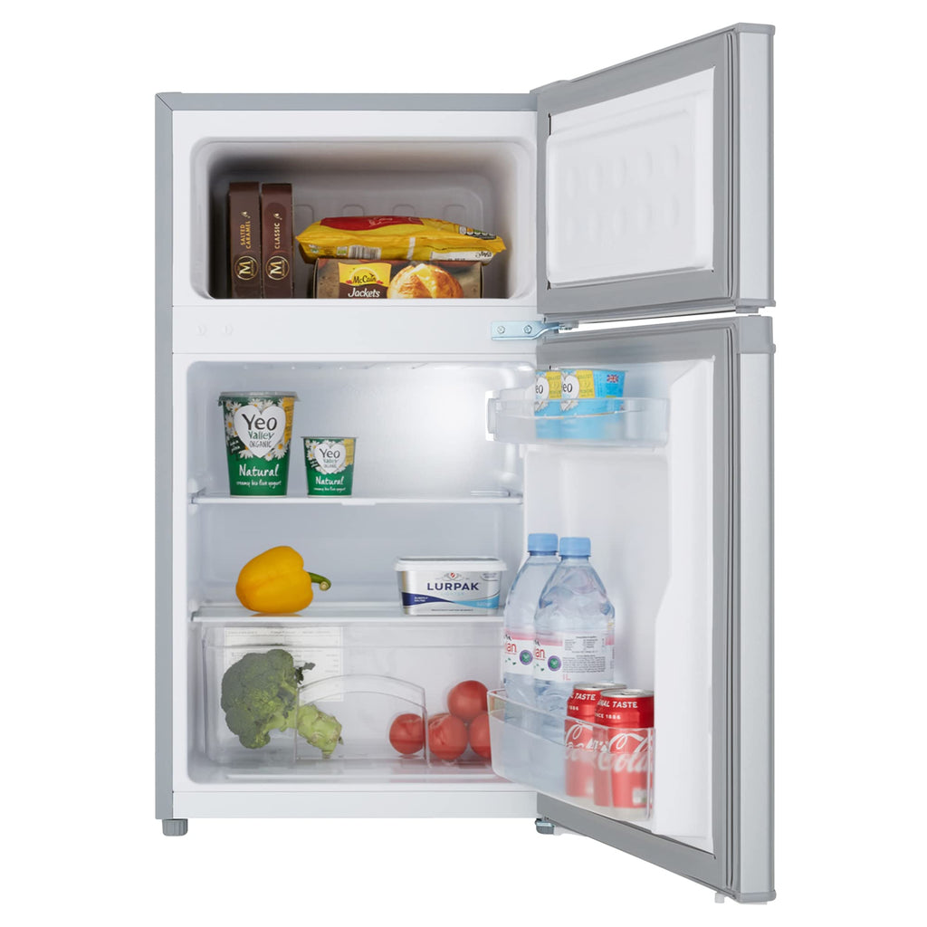 Cookology 87L Freestanding Under Counter Small Fridge Freezer - 2 Doors - Adjustable Temperature Control - LED Light