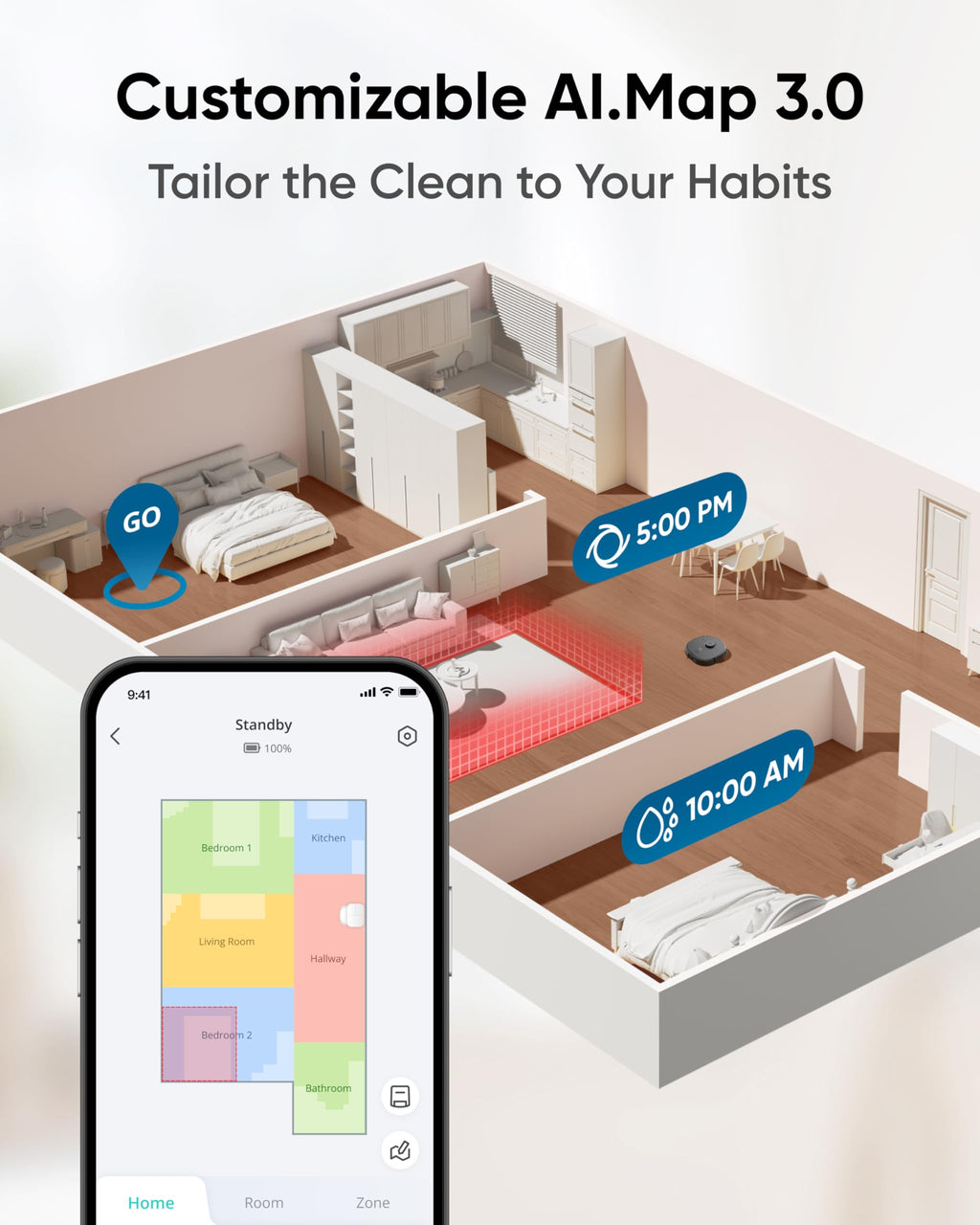 eufy X10 Pro Omni Robot Vacuum Cleaner With Mop, Incredible Suction, Dual Mops with 12 mm Auto-Lift and Carpet Detection